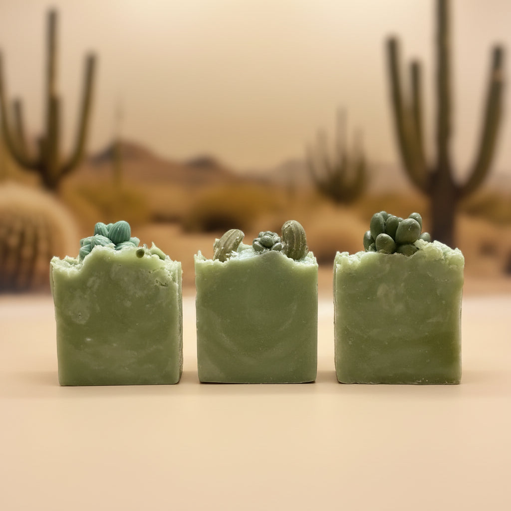 Relaxing Cactus Topped Soap Bar
